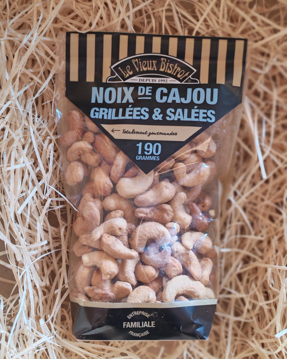 Noix cajou grilée salée-190grs