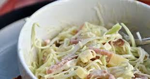 Salade chou vert, jambon et comté