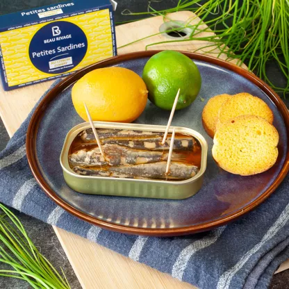 Sardines au citron confit - 69 grs - Au Panier Gourmand