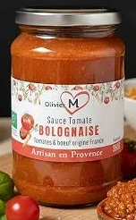 Sauce tomate Bio façon bolognaise - végétarien - 350 grs - Au Panier Gourmand