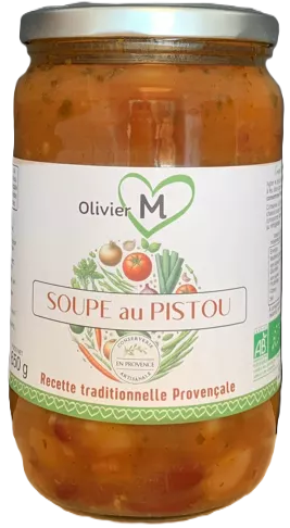 Véritable Soupe au Pistou Provençale Bio - 650 grs - Au Panier Gourmand